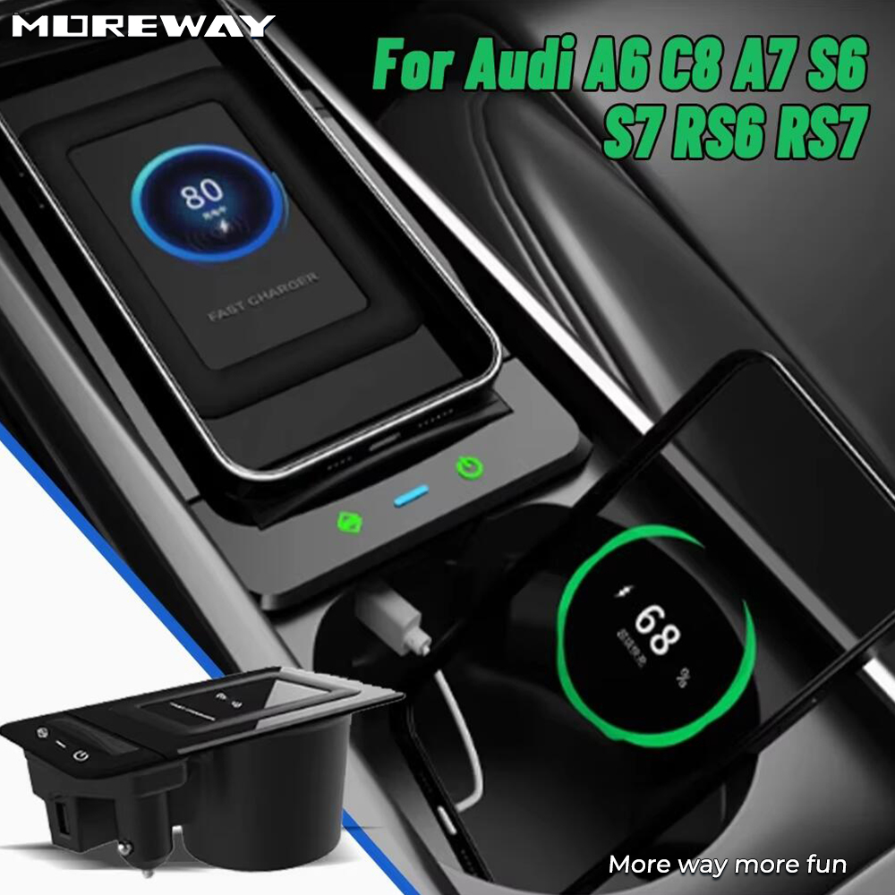 Wireless Car Charger Mount Fast Charging - Suporte para celular Moreway com carregador