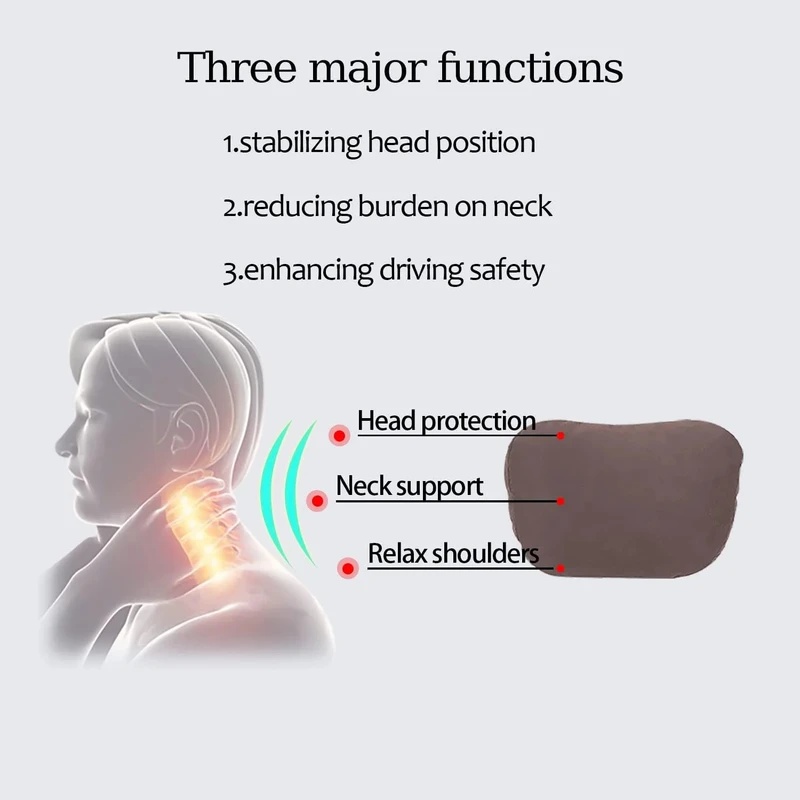 Almofada de apoio para a cabeç - Memory Foam Car Neck Pillow Lumbar Support avaliação e preço