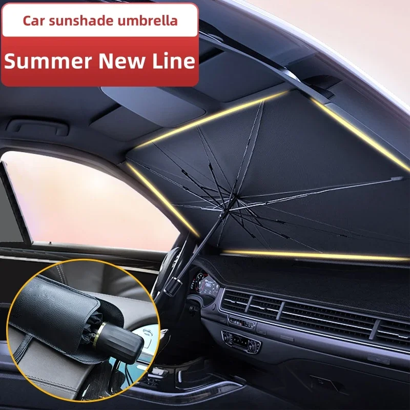 Guarda-sol para pára-brisa de  - Car Sunshade Windshield Umbrella Foldable avaliação e preço