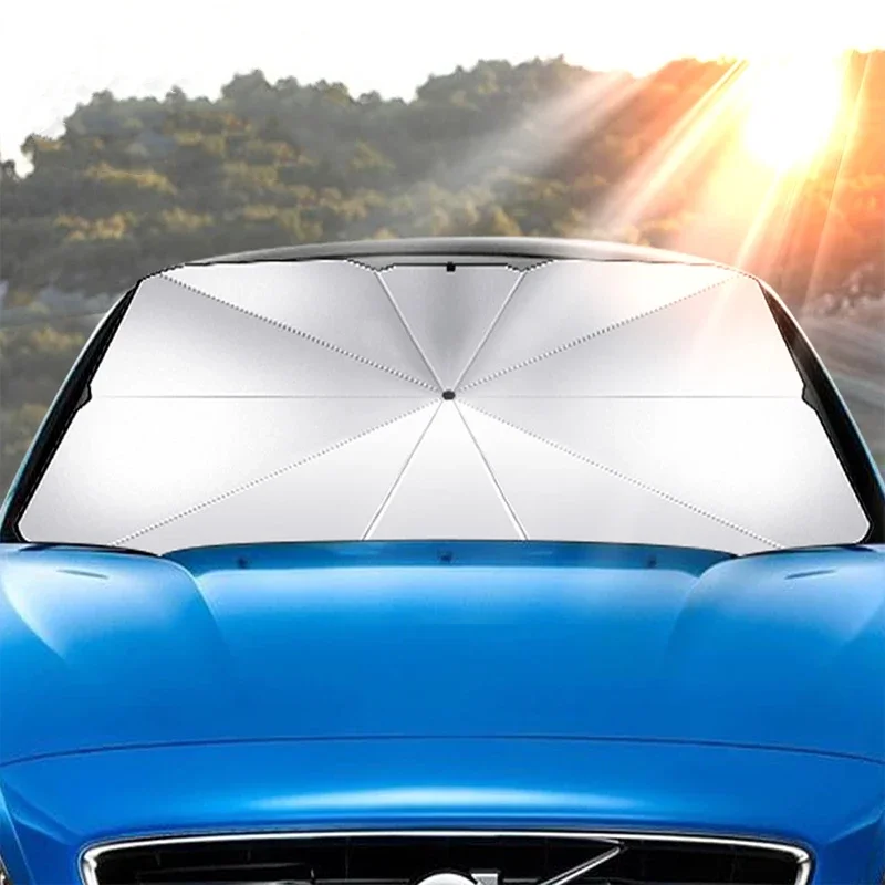 Guarda-sol para pára-brisa de  - Car Sunshade Windshield Umbrella Foldable avaliação e preço